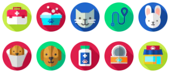 Pet shop pakiet ikon