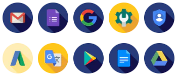 Google suite pacote de ícones