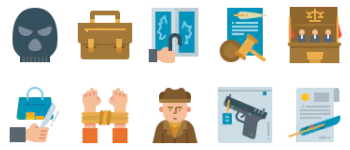 Law and Justice paquete de iconos