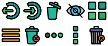 Web buttons pacote de ícones