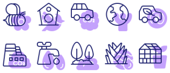 Охрана природы набор иконок