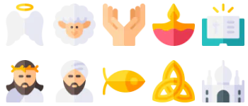 Religion jeu d'icônes