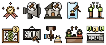 Auction icon pack