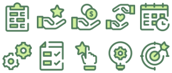 Work productivity icon pack