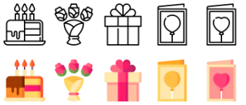 Celebration icon pack