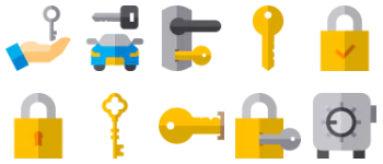 Keys Locks gói biểu tượng