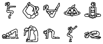 Yoga Pose icon pack