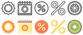 Summer Sales pacote de ícones