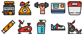 Fitness gói biểu tượng