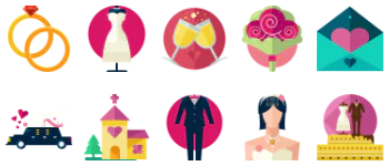 Wedding アイコンパック