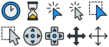 Selection and Cursors 아이콘 팩