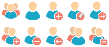 User icon collection jeu d'icônes