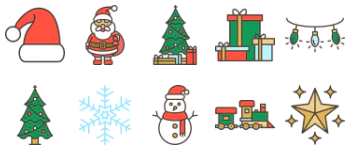 Christmas pacote de ícones
