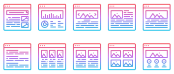 Website Layout Design icon pack