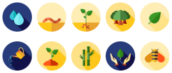Gardening Icon-Paket