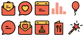 Celebration and party icon pack