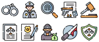 Crime Investigation paquete de iconos