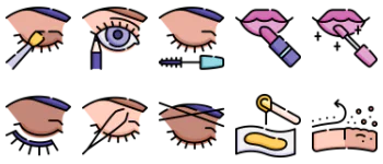 Beauty Salon Icon-Paket