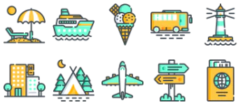 Travel icon pack