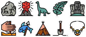 Prehistoric icon pack