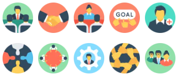 Teamwork Icon-Paket