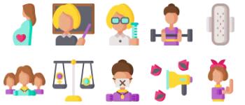 Feminism набір іконок