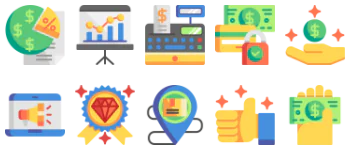 Электронная коммерция набор иконок