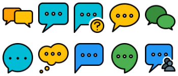 Messages & chat icon pack
