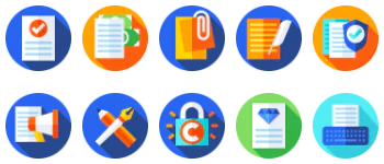 Copywriting icon pack