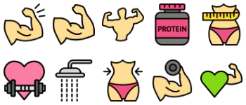 Fitness icon pack