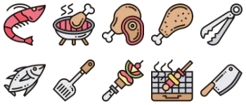 Barbeque icon pack