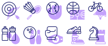 Спорт набор иконок