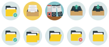 Folders Icon-Paket
