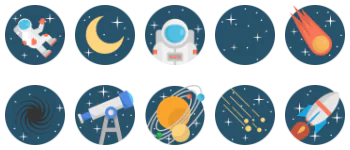 Space gói biểu tượng