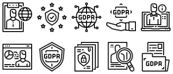 gdpr paquete de iconos