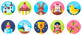 Easter Day Icon-Paket