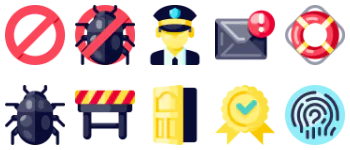 Internet security Icon-Paket