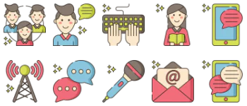 Media & Communication набір іконок