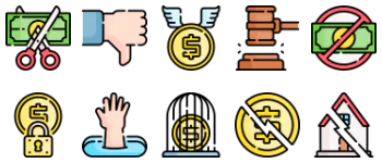 Bankruptcy набір іконок