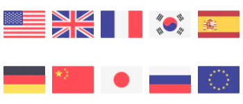 International flags アイコンパック