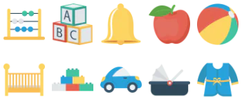 Малыш набор иконок
