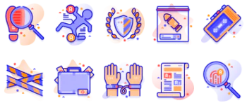 Law and justice gói biểu tượng