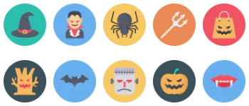 Хэллоуин набор иконок