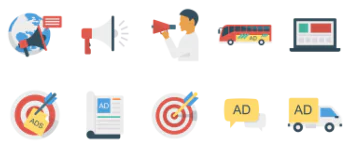 Advertising gói biểu tượng