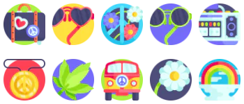 Hippies 图标包