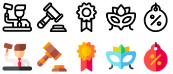 Auction icon pack