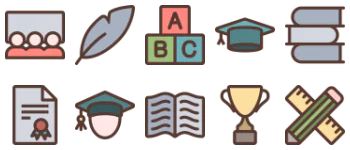 Education Icons gói biểu tượng