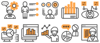 Визуализация данных набор иконок