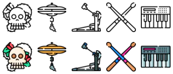 Rock and Roll icon pack