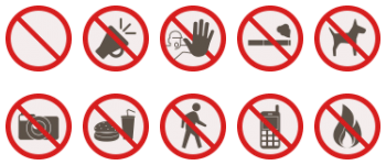 Warning signs icon pack